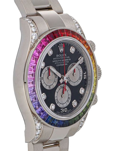 rolex 2013 pre-owned cosmograph daytona rainbow 40mm|Rolex Cosmograph Daytona rainbow price.